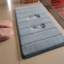 Tapete de banheiro - tapete de piso de espuma de memória - absorvente de água