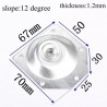Angled table leg fixing plate - mounting bracket for furniture legs - set 4 piecesFurniture