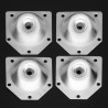Angled table leg fixing plate - mounting bracket for furniture legs - set 4 piecesFurniture