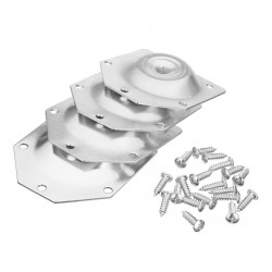 Angled table leg fixing plate - mounting bracket for furniture legs - set 4 piecesFurniture