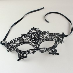 Máscara de olho de renda preta - festa & carnaval & masquerades 2 peças