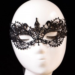 Máscara de olho de renda preta - festa & carnaval & masquerades 2 peças