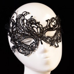 Máscara de olho de renda preta - festa & carnaval & masquerades 2 peças