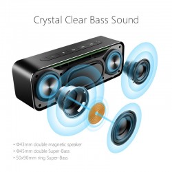 30W Bluetooth metal speaker with super bass - wireless 3D digital columnBluetooth speakers
