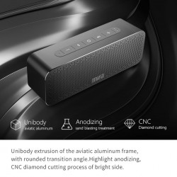 30W Alto-falante Bluetooth metal com super baixo - coluna digital 3D sem fio