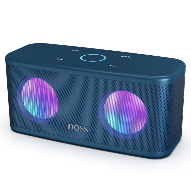 TWS 2 * 8W alto-falante Bluetooth - sem fio - baixo profundo com luz LED