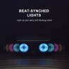 TWS 2 * 8W alto-falante Bluetooth - sem fio - baixo profundo com luz LED