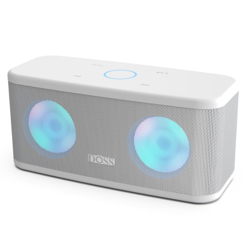 TWS 2 * 8W alto-falante Bluetooth - sem fio - baixo profundo com luz LED