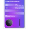 Carregador sem fio 10W QI - bloco de carregamento rápido para iPhone - Samsung S20 - Nota 10 Plus - Xiaomi MI 9
