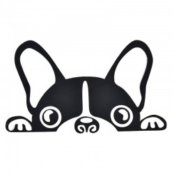 Impermeável - adesivo de carro de vinil com cara de um cão