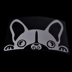 Impermeável - adesivo de carro de vinil com cara de um cão