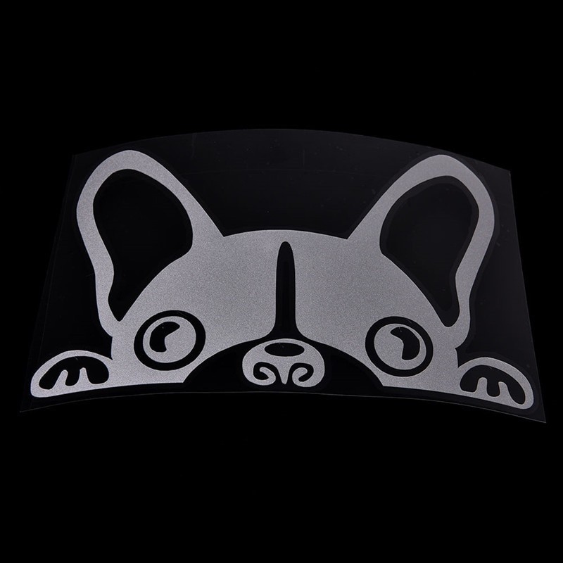 Impermeável - adesivo de carro de vinil com cara de um cão
