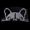 Impermeável - adesivo de carro de vinil com cara de um cão