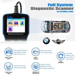 Scanner OBD2 para BMW Airbag / ABS / SRS - ferramenta de diagnóstico - C310+ Leitor de código de restauração de serviço de óleo