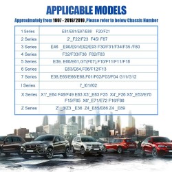 Scanner OBD2 para BMW Airbag / ABS / SRS - ferramenta de diagnóstico - C310+ Leitor de código de restauração de serviço de óleo