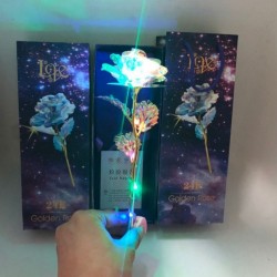 24K foil plated gold - rose with lightValentine's day