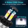 H6 - BA20D - feixe de Hi-lo - lâmpada de farol de motocicleta LED