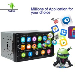 2 Din Bluetooth Android 9 car radio - WiFi - USB - GPS navigation - Mirrorlink - MP3 MP5Radio