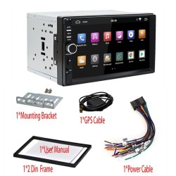2 Din Bluetooth Android 9 car radio - WiFi - USB - GPS navigation - Mirrorlink - MP3 MP5Radio