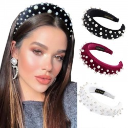 Pulseira de veludo na moda com pérolas