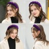 Pulseira de veludo trançado elegante - banda de cabelo