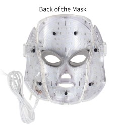 7 colors LED electric face and neck mask - acne treatment - light therapySkin