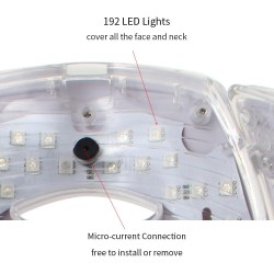 7 colors LED electric face and neck mask - acne treatment - light therapySkin