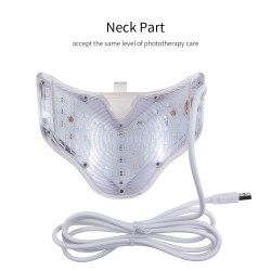 7 colors LED electric face and neck mask - acne treatment - light therapySkin