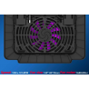 Bloco de refrigeração portátil - base do refrigerador - ventilador USB