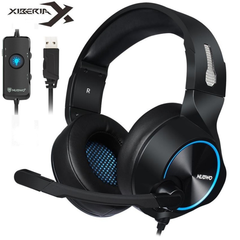 Xiberia Nubwo N11 auscultadores PC - USB - fone de ouvido com microfone & Led