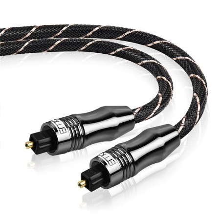 Toslink - OD6.0 - SPDIF - cabo de áudio de fibra óptica digital - trançado - 1m - 1.5m - 2m - 3m - 5m - 8m - 10m - 15m
