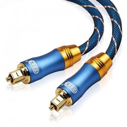 Toslink - OD6.0 - SPDIF - cabo de áudio de fibra óptica digital - trançado - 1m - 1.5m - 2m - 3m - 5m - 8m - 10m - 15m