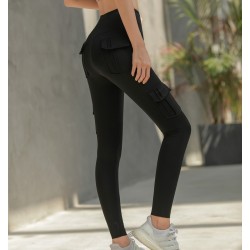 Leggings cintura alta - calças finas com bolsos