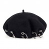 beret do século XVII - tampa com anéis de prata