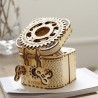 Criativo DIY - caixa de tesouro 3D - quebra-cabeça de madeira - kit de montagem - 123 peças