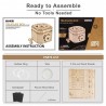 Criativo DIY - caixa de tesouro 3D - quebra-cabeça de madeira - kit de montagem - 123 peças