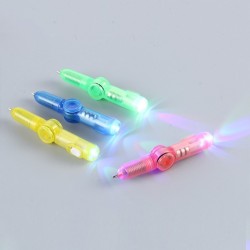 Brinquedo giratório rotativo - caneta luminosa LED - anti-stress - cinética