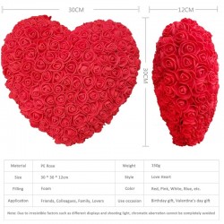 Rosa coração - feito de rosas infinitas 30 * 30 cm