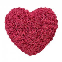 Rosa coração - feito de rosas infinitas 30 * 30 cm