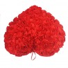 Travesseiro em forma de coração com rosas