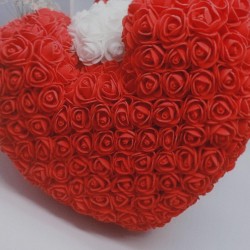 Two bears made from infinity roses - 25-35cm - rose bearValentine's day