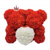 Two bears made from infinity roses - 25-35cm - rose bearValentine's day