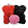 Two bears made from infinity roses - 25-35cm - rose bearValentine's day