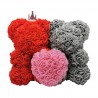 Two bears made from infinity roses - 25-35cm - rose bearValentine's day