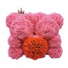 Two bears made from infinity roses - 25-35cm - rose bearValentine's day