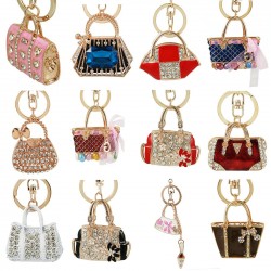 Bolsa de cristal - chaveiro na moda