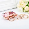 Crystal bag - gold keychainHobbies & Collections