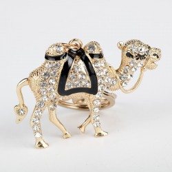 Cristal e ouro camelo - chaveiro
