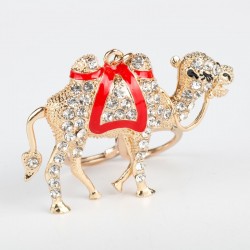 Cristal e ouro camelo - chaveiro