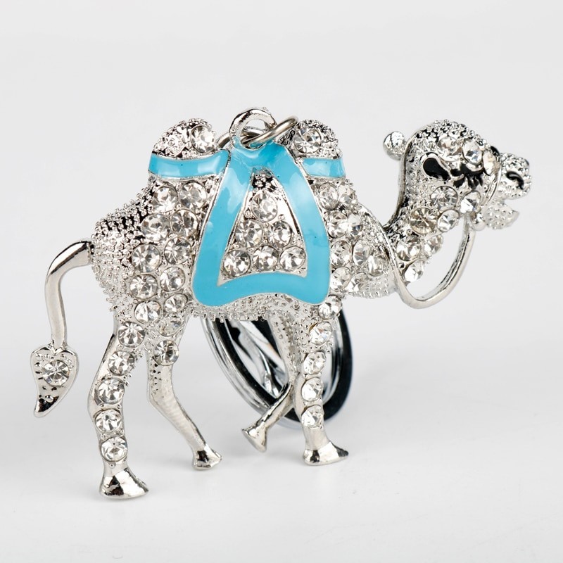 Crystal & gold camel - keychainKeyrings
